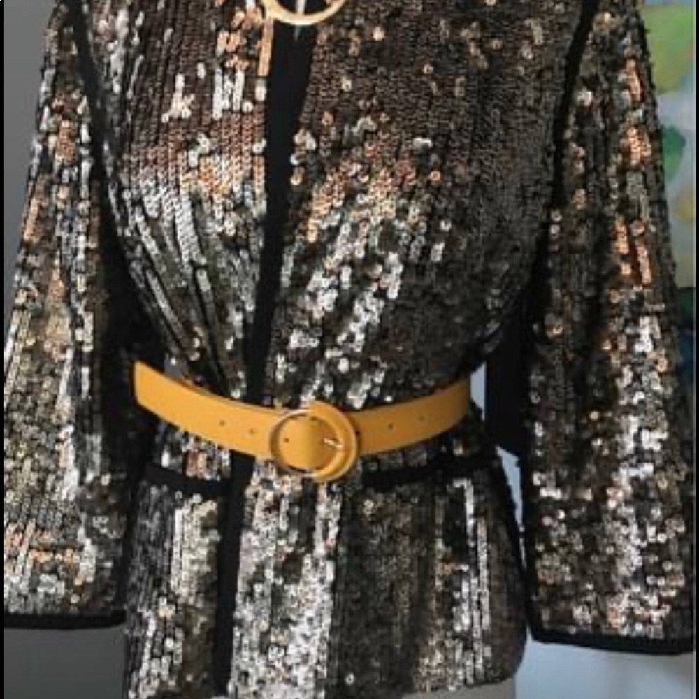 💚💚💚 BNWT TALBOTS BRONZE SEQUIN BLAZER / JACKET SIZE 14 💚💚💚